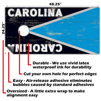 Carolina Football - Cornhole Board Wrap - Set of 2
