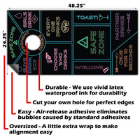 Drinking Game - Cornhole Board Wrap - Set of 2