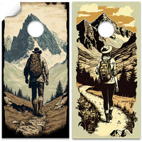 Hikers Outdoors - Cornhole Board Wrap - Set of 2