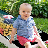 Adventure Awaits - Cornhole Board Wrap - Set of 2