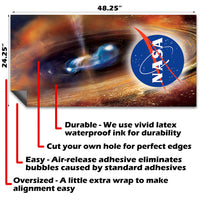 Outer Space - Cornhole Board Wrap - Set of 2