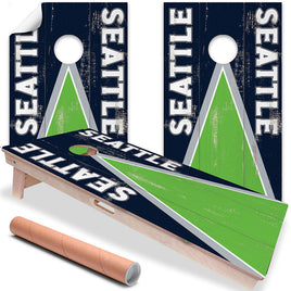 Seattle Football - Cornhole Board Wrap - Set of 2
