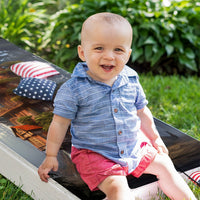Home in the Trees - Cornhole Board Wrap - Set of 2