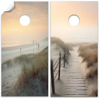 Beach Sand Dunes - Cornhole Board Wrap - Set of 2