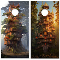 Home in the Trees - Cornhole Board Wrap - Set of 2
