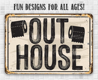 Out House - Metal Sign