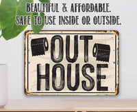 Out House - Metal Sign