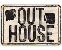 Out House - Metal Sign