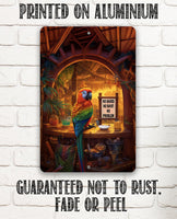 Tiki Bars Parrot - Metal Sign