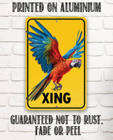 Parrot Crossing - Metal Sign