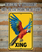 Parrot Crossing - Metal Sign