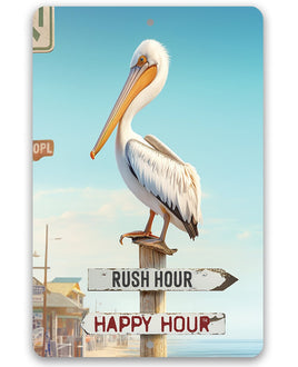 Rush Hour Happy Hour - Metal Sign