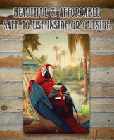 Life is Good Parrot - Metal Sign