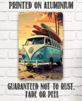 Surf's Up Van - Metal Sign