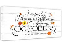 I'm So Glad, Octobers - Canvas