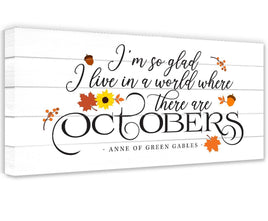 I'm So Glad, Octobers - Canvas