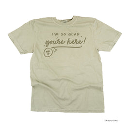 I'm So Glad You're Here! - Tone On Tone - Comfort Colors Tee