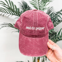 Send (Choose Your Beverage) - Adult Baseball Cap