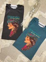Turquoise on my mind graphic tee - Comfort Colors
