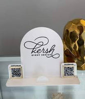Custom Acrylic QR Code Sign