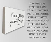 In All Things Give Thanks - Canvas