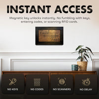 Hidden Gun Storage Cabinet with Faith Over Fear Art Concealment Furniture