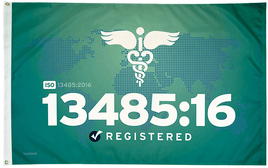 ISO 13485:16 Flag