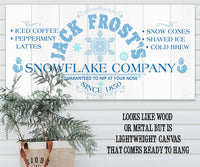 Jack Frost Snowflake Co - Canvas