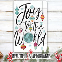 Joy To The World - Metal Sign