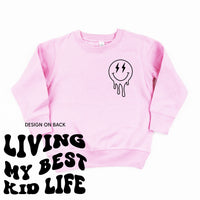 Living My Best Kid Life (w/ Melty Lightning Eyes) - Child Sweater