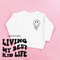 Living My Best Kid Life (w/ Melty Lightning Eyes) - Child Sweater