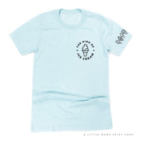 The King of Ice Cream - (Pocket Size) - Ice Cream Sleeve Detail - Unisex Tee
