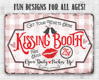 Kissing Booth - Metal Sign