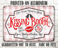 Kissing Booth - Metal Sign