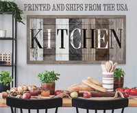 Kitchen in Multi Pattern - Canvas