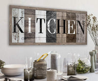 Kitchen in Multi Pattern - Canvas