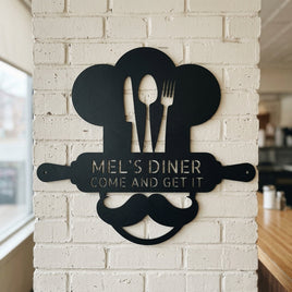 Custom Metal Wall Art - Personalized Kitchen Sign