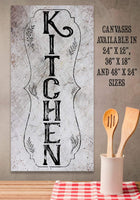 Kitchen - Vertical - Canvas