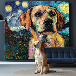 VG-Starry Night Texture Portrait