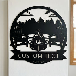 Custom Metal Wall Art - Personalized Lake House Sign