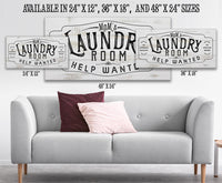 Laundry Room Help Wanted 2 - Canvas