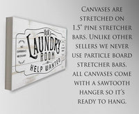 Laundry Room Help Wanted 2 - Canvas