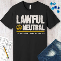 Lawful Neutral Shirt - D&D Alignment T-shirt