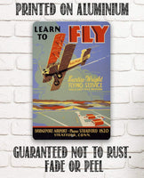 Learn to Fly - Metal Sign