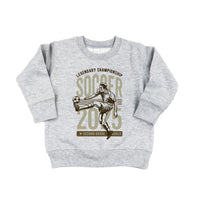 Legendary Soccer (Choose Your Grade) - Gray Child Sweater