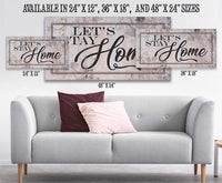 Let's Stay Home - Canvas