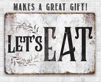 Let's Eat - Metal Sign