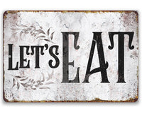 Let's Eat - Metal Sign