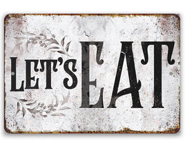 Let's Eat - Metal Sign