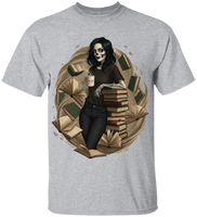 Skeleton Book Girl T-Shirt